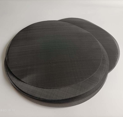 60 Mesh Mild Carbon Steel Black Metal Wire Mesh Extruder Filter Disc
