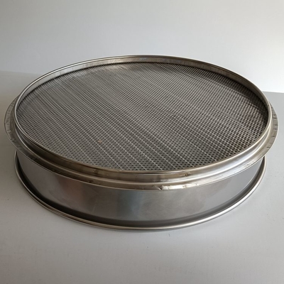 Perforated Round Hole SS304 Lab Test Sieves 350mm Corrosion Resistant